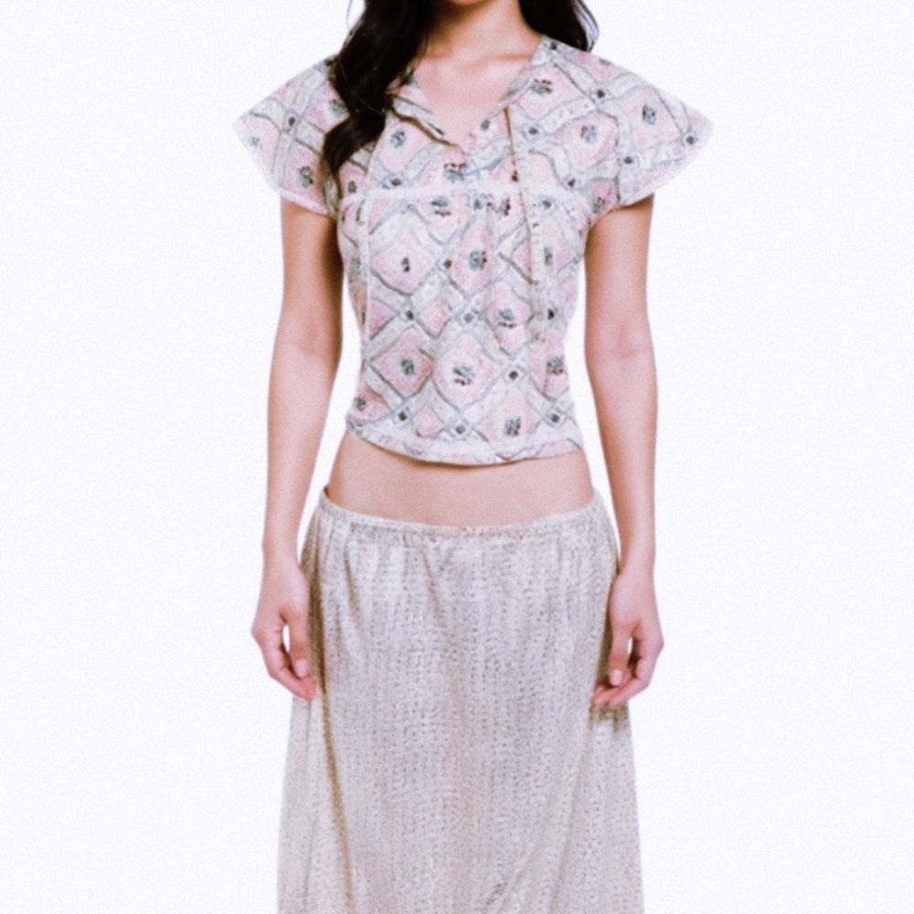 Sweet 1970s Handmade Two-Piece Prairie Set